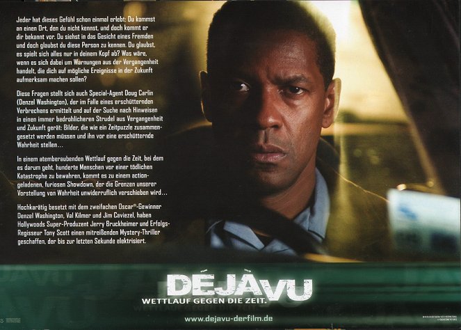 Déjà Vu - Cartões lobby - Denzel Washington