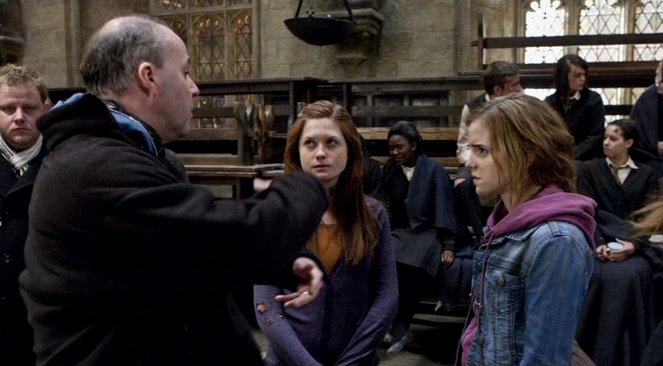 Harry Potter a Dary smrti - 2. - Z nakrúcania - David Yates, Bonnie Wright, Emma Watson