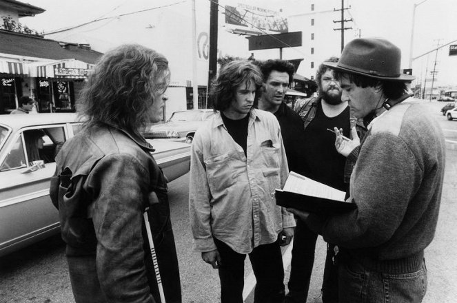 The Doors - Forgatási fotók - Val Kilmer, Michael Madsen, Oliver Stone