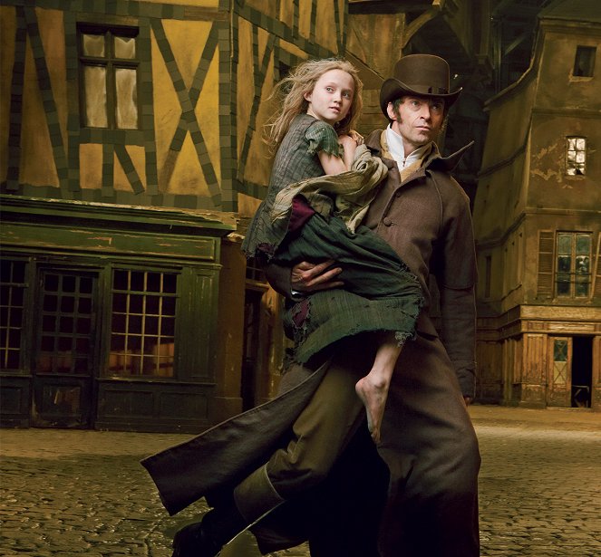Les Misérables - Werbefoto - Isabelle Allen, Hugh Jackman