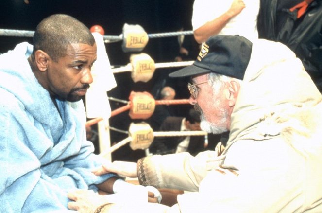 Hurikán v ringu - Z natáčení - Denzel Washington, Norman Jewison