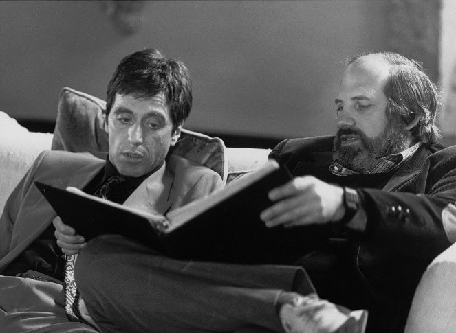 Scarface - Dreharbeiten - Al Pacino, Brian De Palma
