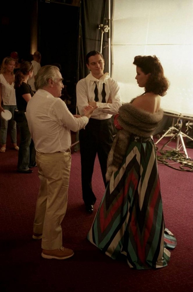 Letec - Z nakrúcania - Martin Scorsese, Leonardo DiCaprio, Kate Beckinsale
