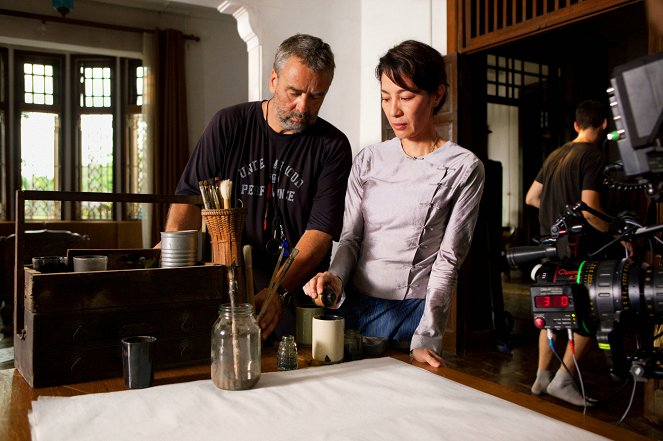 The Lady - Tournage - Luc Besson, Michelle Yeoh