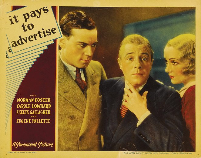 It Pays to Advertise - Lobby Cards