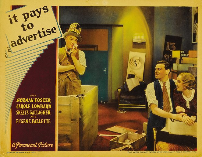 It Pays to Advertise - Lobby Cards