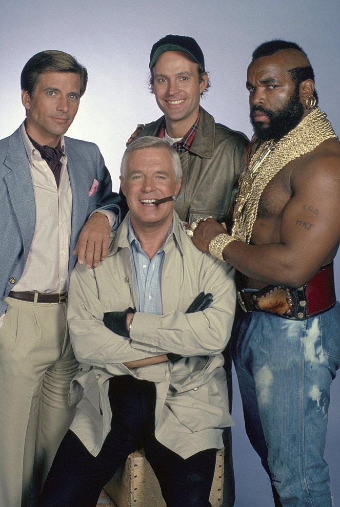 L'Agence tous risques - Promo - Dirk Benedict, George Peppard, Dwight Schultz, Mr. T