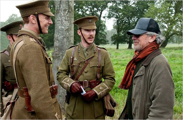 War Horse - Van de set - Tom Hiddleston, Benedict Cumberbatch, Steven Spielberg