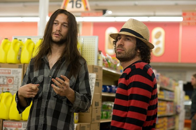 Hesher - Van de set - Joseph Gordon-Levitt, Spencer Susser