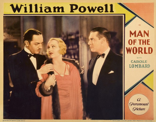 Man of the World - Lobbykaarten - William Powell, Carole Lombard, Lawrence Gray