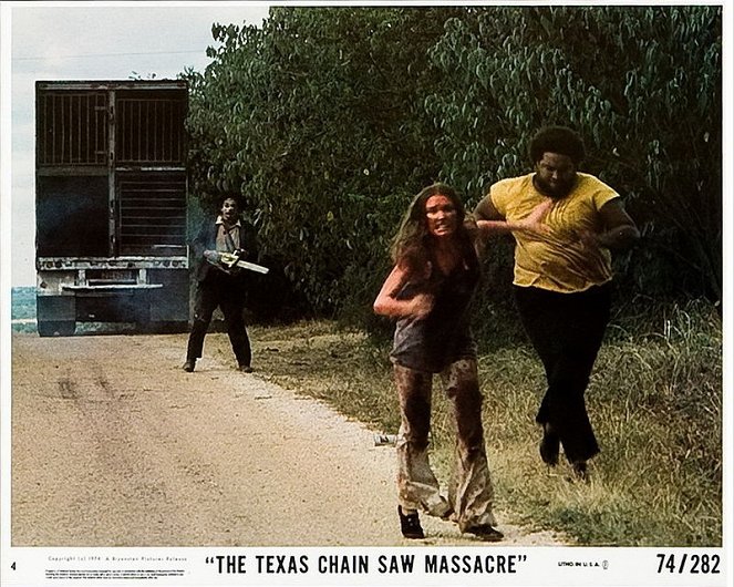 Teksańska masakra piłą mechaniczną - Lobby karty - Gunnar Hansen, Marilyn Burns, Ed Guinn