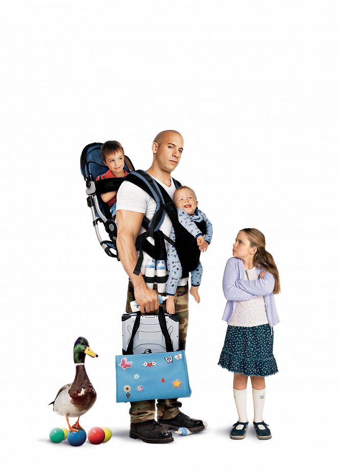 Der Babynator - Werbefoto - Vin Diesel, Morgan York
