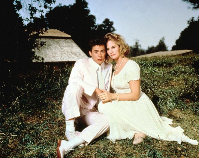 Ein himmlischer Liebhaber - Werbefoto - Cybill Shepherd, Robert Downey Jr.