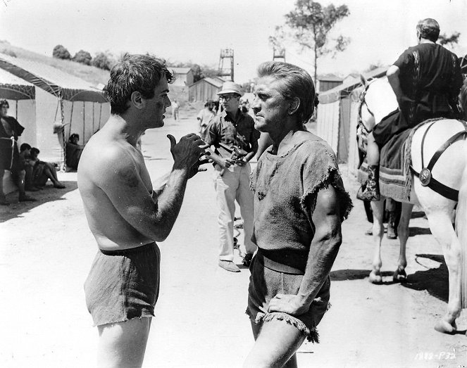 Spartacus - Making of - Tony Curtis, Kirk Douglas