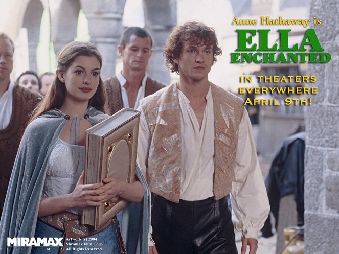 Zaklęta Ella - Lobby karty - Anne Hathaway, Hugh Dancy