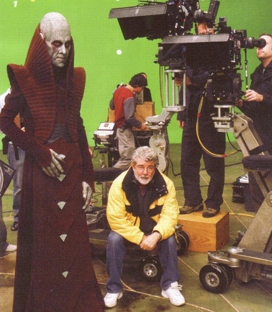 Star Wars: A Sith-ek bosszúja - Forgatási fotók - Bruce Spence, George Lucas