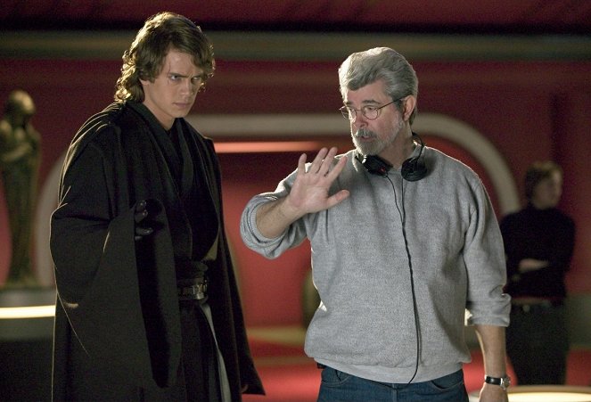 Star Wars: Epizóda III - Pomsta Sithov - Z nakrúcania - Hayden Christensen, George Lucas