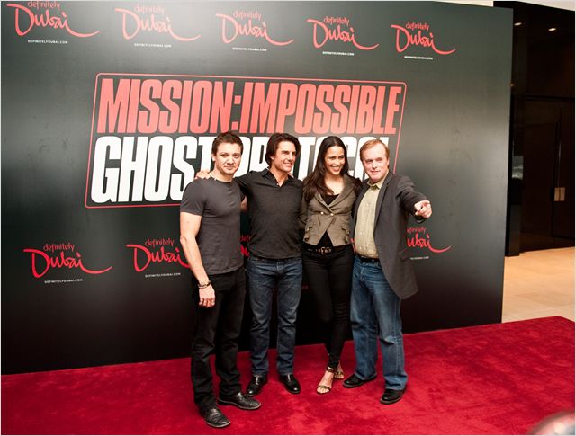 Mission: Impossible IV - Protokół duchów - Z imprez - Jeremy Renner, Tom Cruise, Paula Patton, Brad Bird