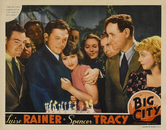 Big City - Cartes de lobby - Spencer Tracy, Luise Rainer