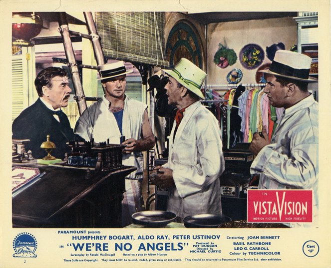 We're No Angels - Lobby Cards - Leo G. Carroll, Aldo Ray, Humphrey Bogart, Peter Ustinov