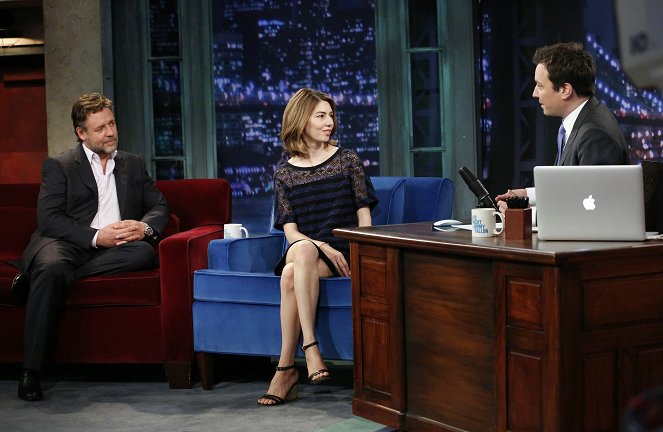 Late Night with Jimmy Fallon - Filmfotos - Russell Crowe, Sofia Coppola, Jimmy Fallon