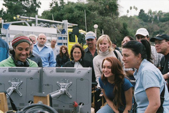 Kicsi kocsi - Tele a tank - Forgatási fotók - Lindsay Lohan