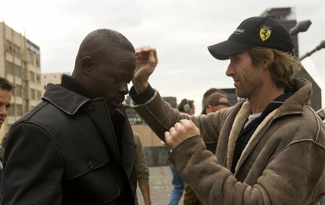 Die Insel - Dreharbeiten - Djimon Hounsou, Michael Bay