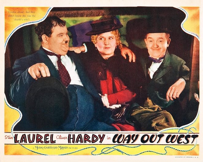 Au Far West - Cartes de lobby - Oliver Hardy, Stan Laurel