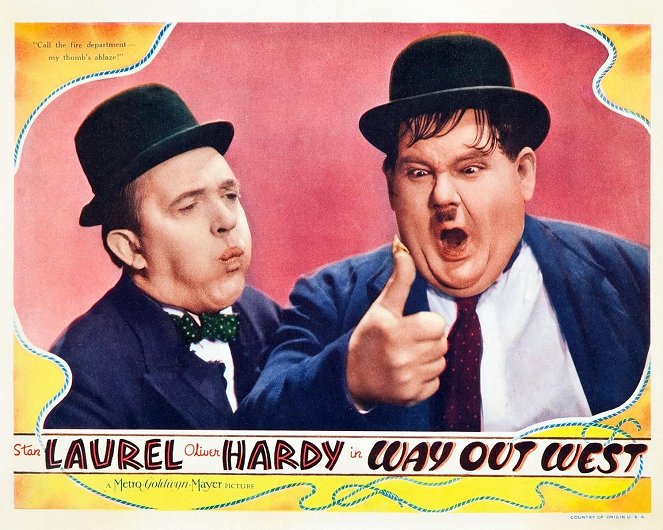 Dick und Doof im Wilden Westen - Lobbykarten - Stan Laurel, Oliver Hardy