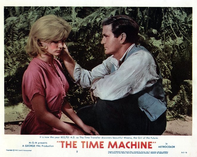 La Machine à explorer le temps - Cartes de lobby - Yvette Mimieux, Rod Taylor