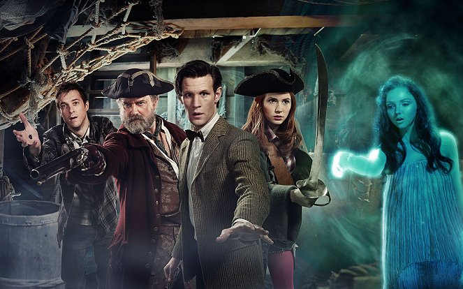 Doctor Who - Season 6 - Piraattien kirous - Promokuvat - Arthur Darvill, Hugh Bonneville, Matt Smith, Karen Gillan, Lily Cole