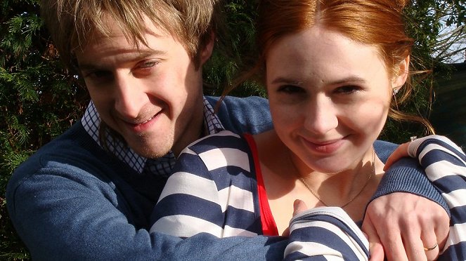 Doctor Who - Amys Entscheidung - Dreharbeiten - Arthur Darvill, Karen Gillan