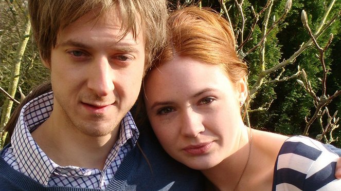 Doctor Who - Amys Entscheidung - Dreharbeiten - Arthur Darvill, Karen Gillan