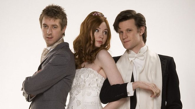 Doctor Who - Der große Knall - Werbefoto - Arthur Darvill, Karen Gillan, Matt Smith