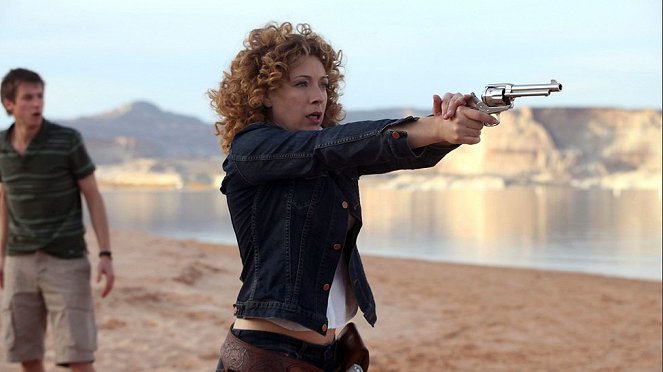 Doctor Who - Van de set - Alex Kingston