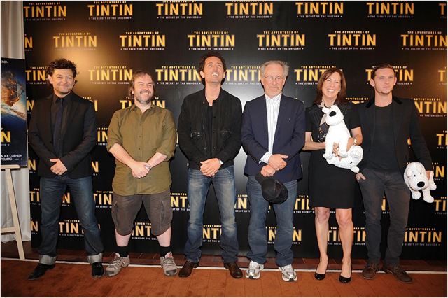 The Adventures of Tintin - Evenementen - Andy Serkis, Peter Jackson, Gad Elmaleh, Steven Spielberg, Kathleen Kennedy, Jamie Bell