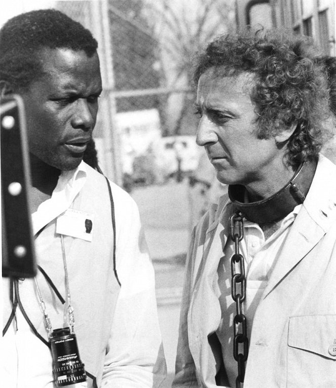 Dois Amigos em Apuros - De filmagens - Sidney Poitier, Gene Wilder