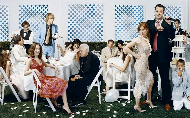 Die Hochzeits-Crasher - Werbefoto - Rachel McAdams, Owen Wilson, Isla Fisher, Vince Vaughn