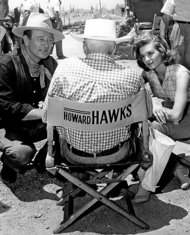 Rio Bravo - Dreharbeiten - John Wayne, Angie Dickinson