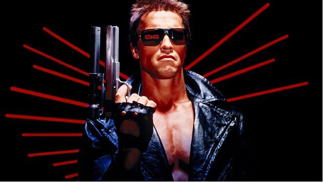 Terminator - Werbefoto - Arnold Schwarzenegger