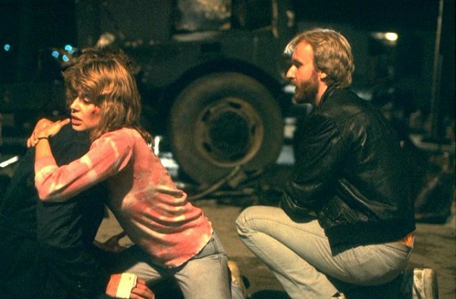 The Terminator - Van de set - Linda Hamilton, James Cameron