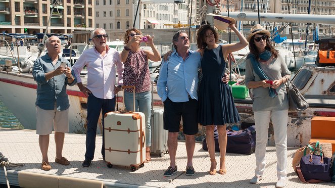 Entre amis - Do filme - Gérard Jugnot, François Berléand, Isabelle Gélinas, Daniel Auteuil, Mélanie Doutey, Zabou Breitman