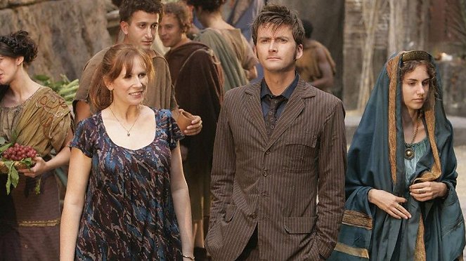 Doctor Who - The Fires of Pompeii - Photos - Catherine Tate, David Tennant