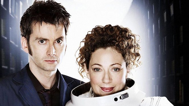 Doctor Who - Tödliche Stille - Werbefoto - Alex Kingston, David Tennant