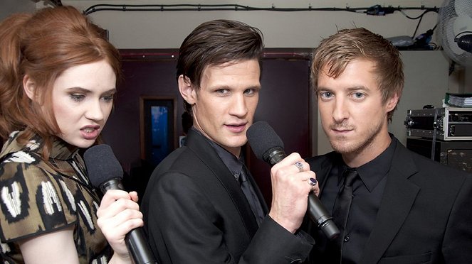 Doctor Who - Tournage - Karen Gillan, Matt Smith, Arthur Darvill