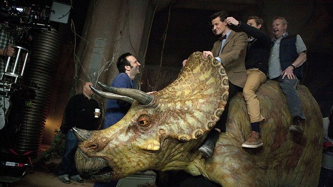Pán času - Série 7 - Dinosauři na vesmírné lodi - Z nakrúcania