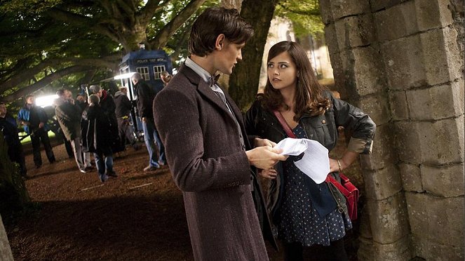 Doctor Who - Dreharbeiten - Matt Smith, Jenna Coleman
