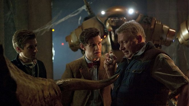 Doctor Who - Kuvat kuvauksista - Arthur Darvill, Matt Smith, Mark Williams