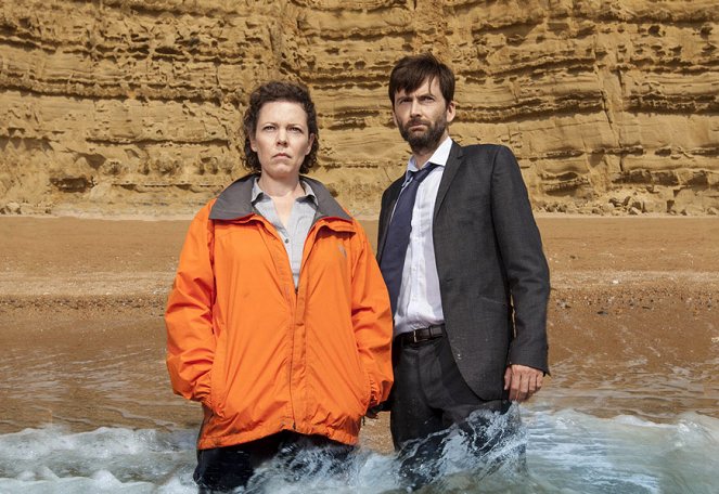 Broadchurch - Werbefoto - Olivia Colman, David Tennant