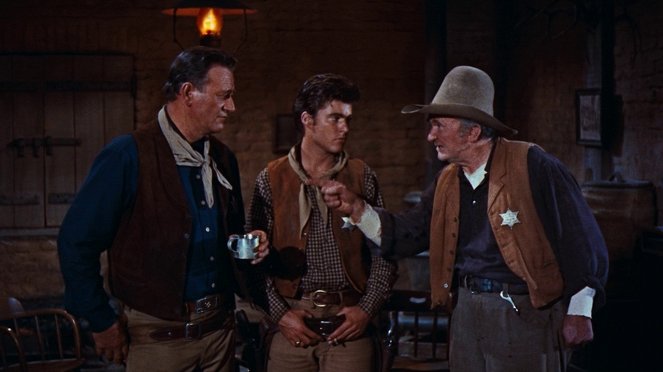Rio Bravo - Do filme - John Wayne, Ricky Nelson, Walter Brennan